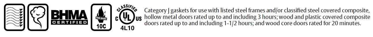 Compliance Details for 3151R Pemko Door Bottom with Sponge Neoprene Seal