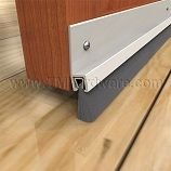 Brush Door Sweep installed on a door