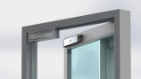 Electric Magnetic Door Lock installed on a glass door