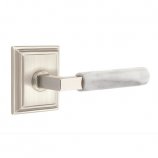 L-Square White Marble Lever Series