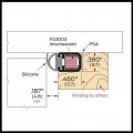 Zero #5832FS Door Gasket, Mortised Fire Stop Casing with .187" Polypropylene Seal