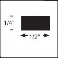 NGP BAR2 Cover Plate Accessory, Aluminum or Brass Support, .25" Height