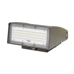 Topaz WPA-40W-PCTS-BZ-PC Economy LED Slim Adjustable Wall Pack, 40W, Power & CCT Selectable, Bronze finish