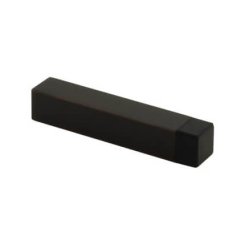 Emtek Square Baseboard Door Bumper, Satin Brass Finish