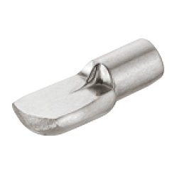 Hafele Shelf Support, Anti-Slip For 13/64" (5 Mm) Diameter Hole, Steel, Brass Plated