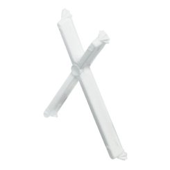 Hafele Shelf Hold-Down with Points, for 13/64" (5 mm) Diameter Hole, Plastic, White