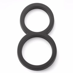 Emtek Modern House Numbers 8 digit Satin Brass (US4) Finished