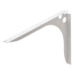 Hafele SpeedBrace Work Surface Bracket, Rigid, Centers, 610 mm x 45 mm x 533 mm (LxWxH), Black