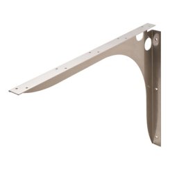 Hafele SpeedBrace Work Surface Bracket, Rigid, Centers, 457 mm x 38 mm x 381 mm (LxWxH), Stainless Steel
