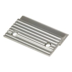 Hafele Z-Clips, 2" Width, 3/8" Lift-off, with Holes, Aluminum, Mill Finish