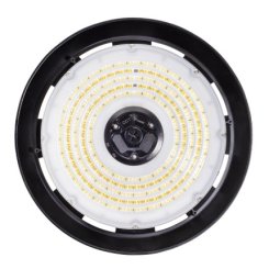 Topaz HBC-200W-PCTS LED Round High Bay Luminaries , 150-200W, CCT Selectable, Black Trim