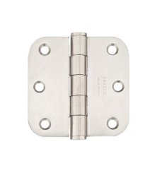 Emtek 9823332D Stainless Steel, Plain Bearing, 3.5" x 3.5", 5/8" Radius Corner - PAIR