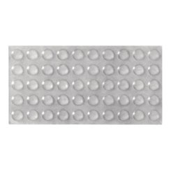 Door Buffer, Press-Fit, 2-Piece Silent Touch, 8.5mm System Hole, Silver , Box of 1000 Pcs.
