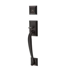 Franklin Entry Set in Flat Black finish