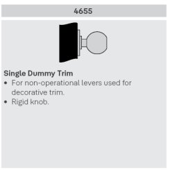 Accentra 4655 Commercial Locks Satin Stainless Steel (US32D) Finished