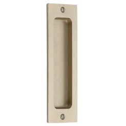 Emtek #220406 Sandcast Flush Door Pull in Flat Black Finish