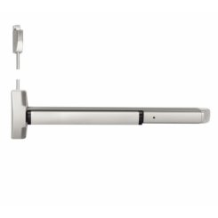 Accentra 6170F-LBR Fire Rated Surface Vertical Rod Exit Device, Less Bottom Rod, Exit Only, Grade 1, 36" Door