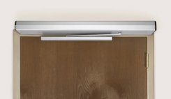 Norton 6200, Automatic Door Closer, Electromechanical, Push Side, Aluminum Painted Finish