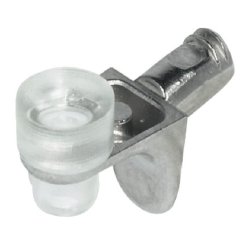 Hafele Shelf Support, with Twin Grooves, for 13/64" (5 mm) Diameter Hole,