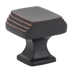Emtek 86421 Art Deco Knob- Satin Brass