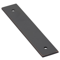 Emtek 86435 Art Deco Backplate for Pull- Satin Brass