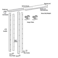Hager 9600 Commercial Series Pocket Door Frame Kits
