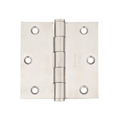 Emtek 9822332D Stainless Steel, Plain Bearing, 3.5" x 3.5", 1/4" Radius Corner - PAIR