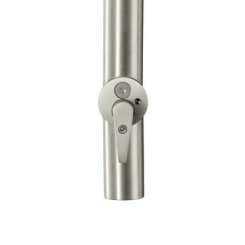 Rockwood INSFL3301 Locking Door Pull with Flat Latch for Inswing, Half Height - Bolts Up