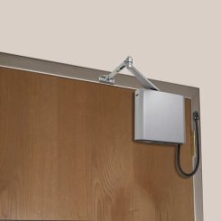 Norton 4540 Automatic Door Closer, Electromechanical, Basic Model, Aluminum Painted Finish
