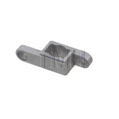 Rockwood Glass Patch Fitting, Bottom Glass Door Patch, Clear Anodized Aluminum (US28) Finish