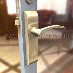 Adams Rite Deadlock 2190-MN Dual Force®, Interconnected Deadbolt/Deadlatch, Odeon Designer Handle, For Narrow Stile Aluminum Doors