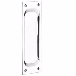 Emtek #2216 Brass Flush Door Pulls - Classic Rectangular, 2-1/2" x 7-1/2"