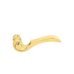 Emtek 4211CV Wilshire Brass Tubular Entry Set in Polished Brass-Lifetime Finish (US3)