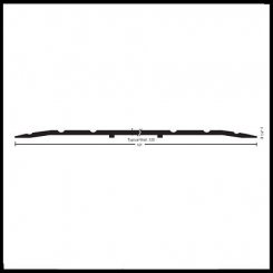 NGP 1013 Utility Threshold, 10" Aluminum, .25" Height