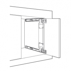 Hafele Accuride 123 Pocket Pivot Door System, Includes 1-3/8" Hinges, Doors up to 30 LB