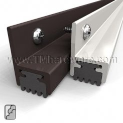 Zero #1370 Door Gasket, Aluminum Door Stop with Sponge Neoprene Seal