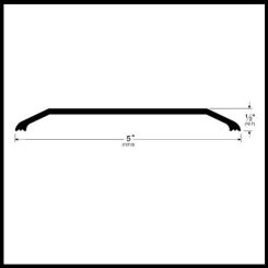 Pemko #154 Utility Threshold with Smooth Top, 5" Width, .5" Height, 36" Length - Quick Ship