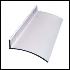 NGP 16 Aluminum or Stainless Steel Rain Drip for Top and Bottom of Doors - Wide
