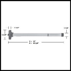 Falcon 19-R Rim Pushpad Exit Device - Cylindrical Functions and Trims