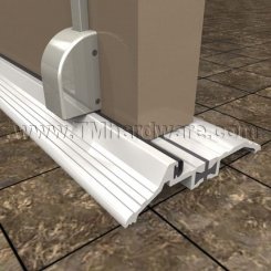 Pemko 252x226FG Aluminum Latching Panic Exit Threshold with Vinyl Seal