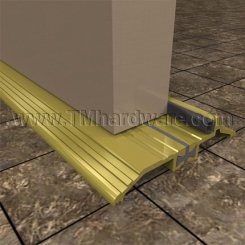 Pemko #252x226B Latching Panic Exit Threshold, 4" Bronze with Rubber or Brush Seal, .5" H