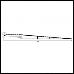 Pemko #257x259 Modular Ramp Edge and End Set, .5" Offset with 12" Length