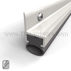 Zero #272A Door Gasket, Aluminum Door Stop with .45" Neoprene Bulb Seal