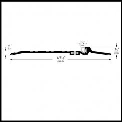 Pemko #274x224FG Latching Panic Exit Threshold, 6.3" Aluminum with Thermal Break and Seal, .5" H