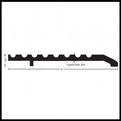 NGP 325 Half Threshold, 5" Aluminum or Brass, .5" Height