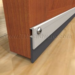 Zero #339 Door Bottom, Aluminum or Bronze Casing with .815" Neoprene Seal