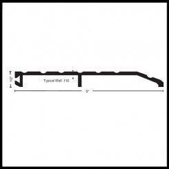 NGP 350 Half Threshold, 5" Aluminum or Brass, .5" Height