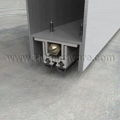 Zero #355, Automatic Door Bottom, Mortised for Metal Door with Double Neoprene Seal, .5" Drop