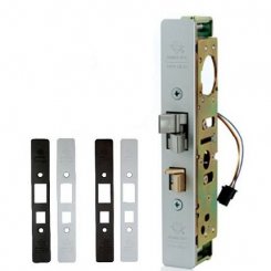 Adams Rite Deadlatch 4300RP, Steel Hawk® Electrified Deadlatch, For Narrow Stile Aluminum Doors, Multiple Faceplates Included