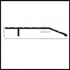 NGP 457 Half Threshold, 5" Aluminum, 3/4" Height